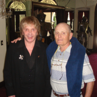Phil Spector with Bob during the Spector, "wall of sound," murder case
