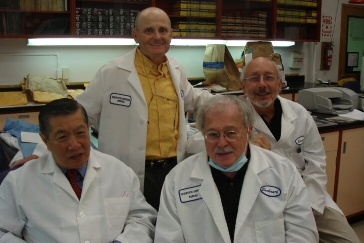 Dr. Henry Lee, Bob, Dr. Michael Baden, Stuart James during Phil Spector murder case