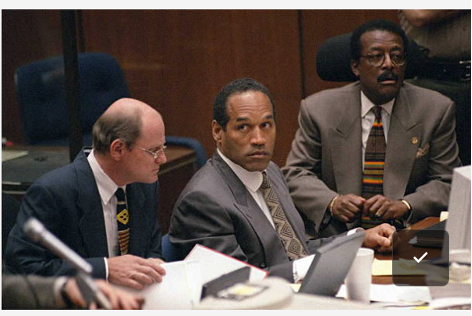 OJ Criminal Trial Bob, OJ, and Johnnie Cochran during criminal trial